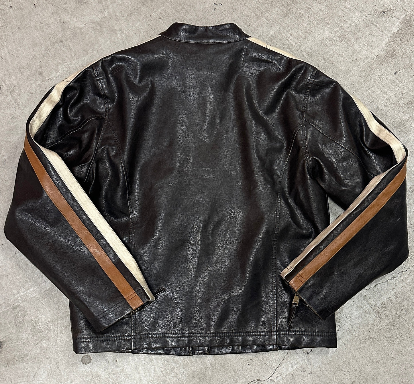 90s Arizona brand leather moto jacket