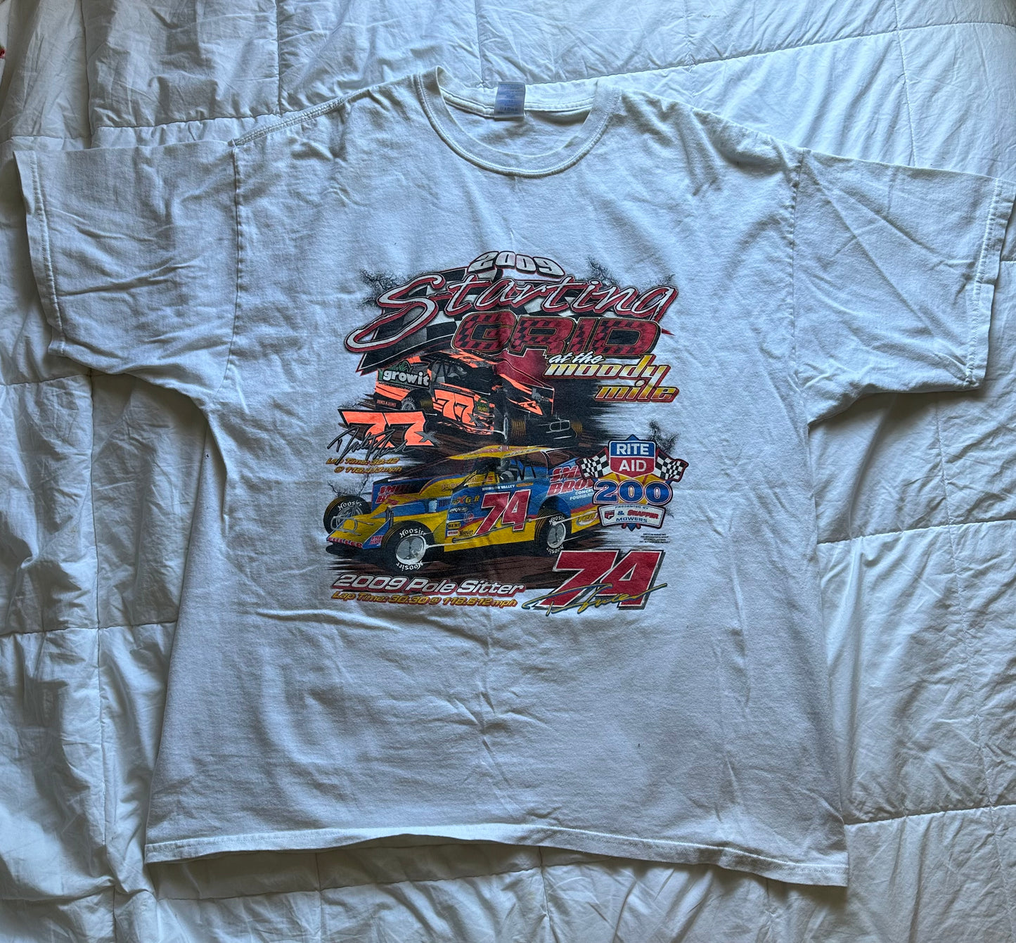 2000s racing t-shirt