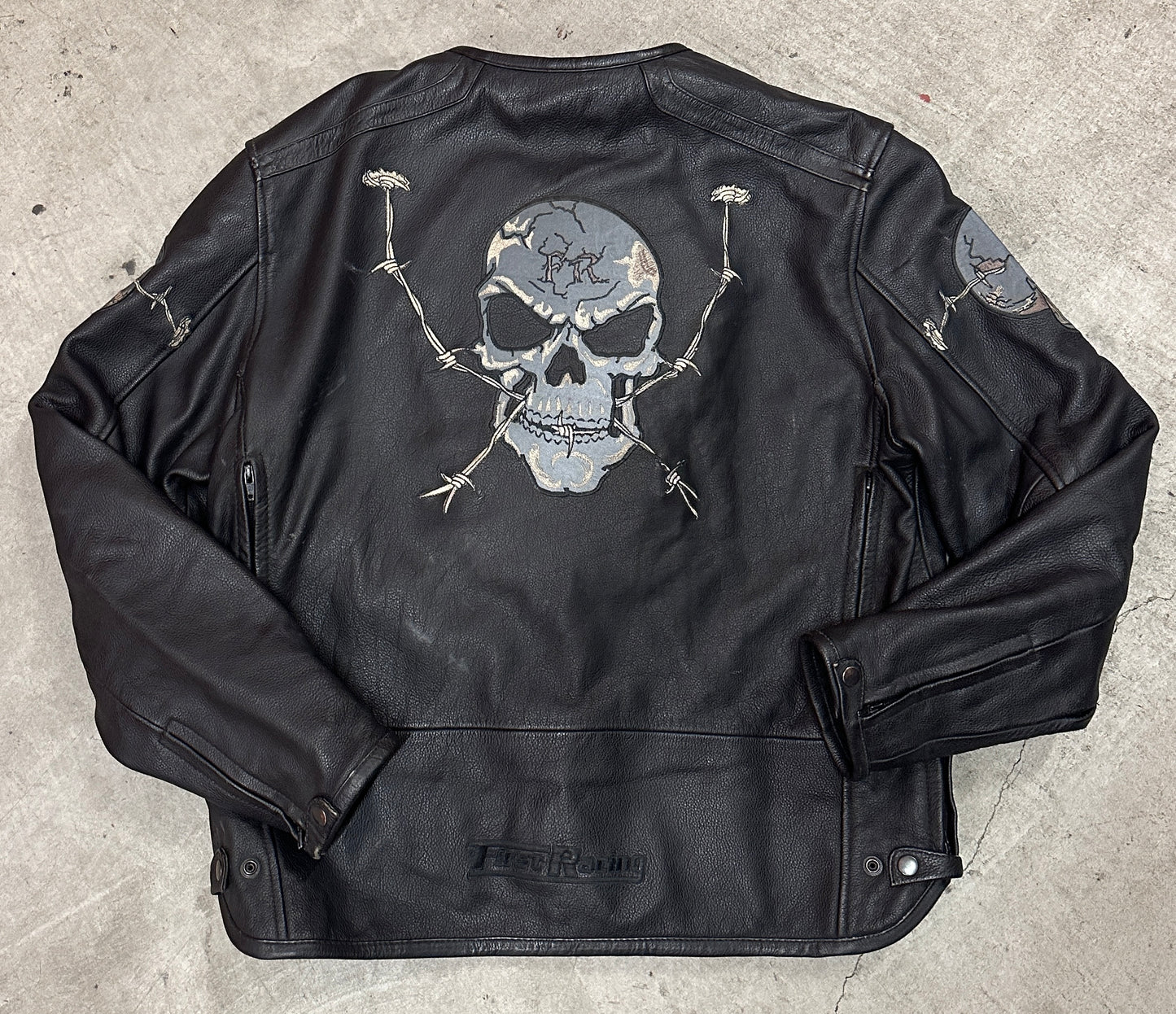 Y2k First Racing leather jacket