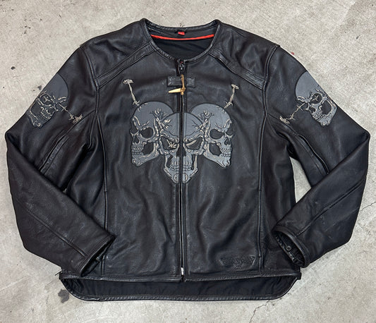 Y2k First Racing leather jacket